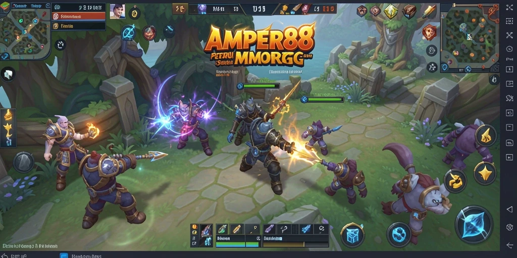 Tampilan gameplay menakjubkan dalam dunia AMPER88 yang penuh petualangan.
