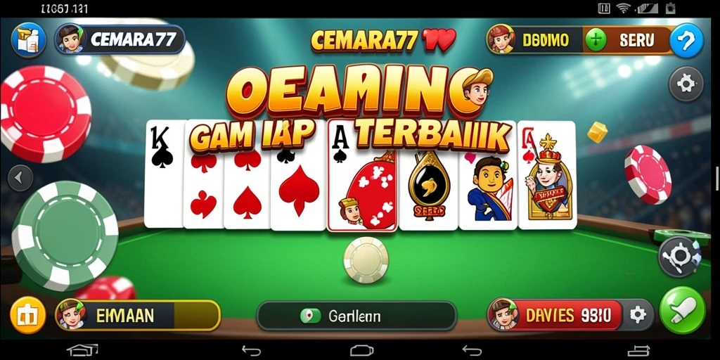 Tampilan menarik dari gameplay CEMARA77 yang menyenangkan.