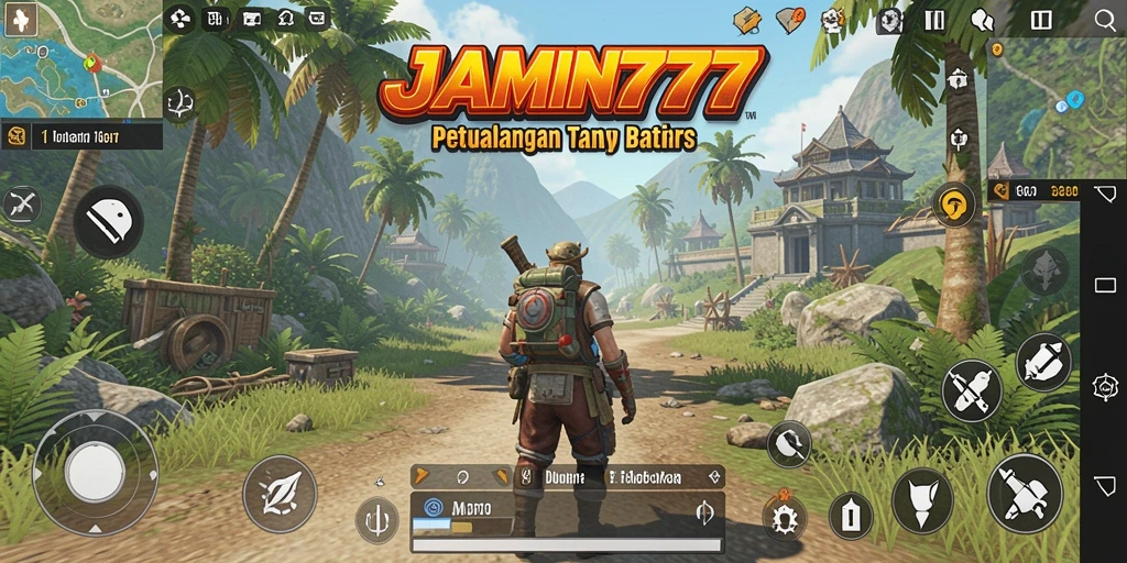 Tampilan gameplay <strong>JAMIN777</strong> menunjukkan petualangan seru di dunia terbuka.