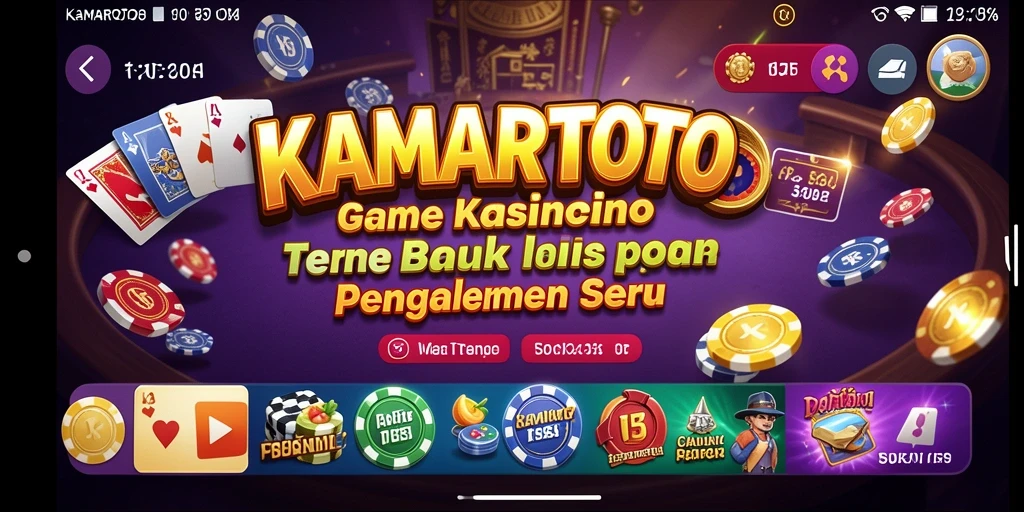 Screenshot KAMARTOTO menampilkan gameplay Kasino yang seru dan menarik.