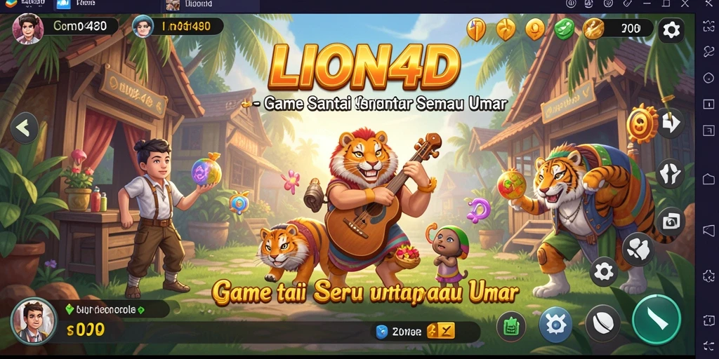 Tampilan gameplay LION4D yang menarik dan seru.