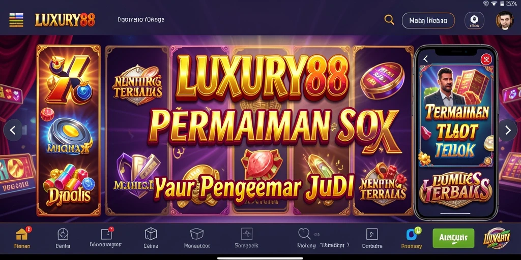 Tampilan gameplay LUXURY88 yang menegangkan dan penuh warna.