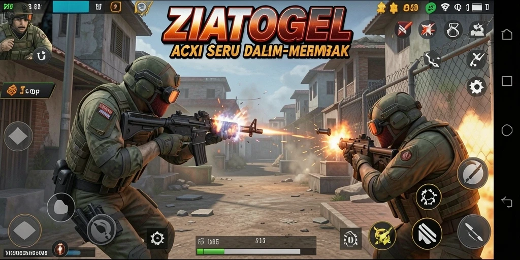Tampilan penuh aksi dari gameplay ZIATOGEL yang mendebarkan.